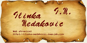 Ilinka Medaković vizit kartica